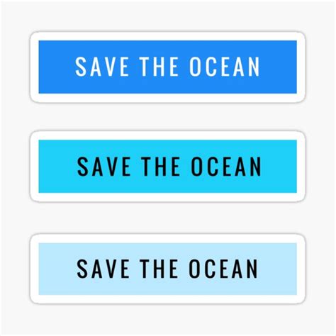 Save The Oceans Stickers Redbubble