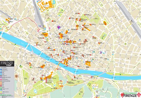 Printable Tourist Map Of Florence
