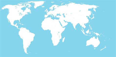 Image Large Blank World Map With Oceans In Bluepng Alternative History