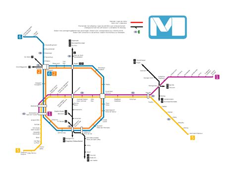 Plan Du Métro De Bruxelles