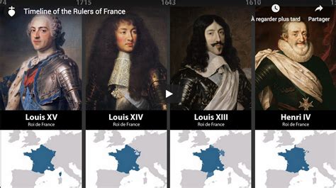 Chronologie Des Rois Empereurs Et Présidents De La France VidÉo