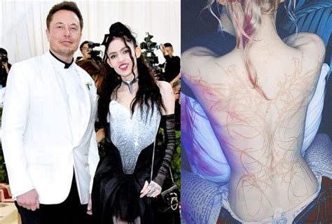 Elon Musk Girlfriend Grimes Shares Topless Photo Flaunts New Alien Scar