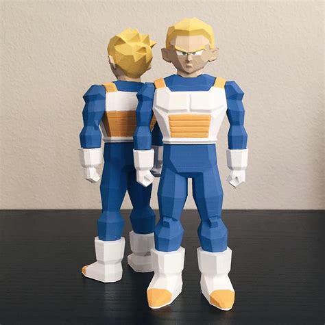 Available in most of files format including 3ds max, maya, cinema 4d, blender, obj, fbx. 3D Printed Low Poly Vegeta from Dragon Ball Z - Show and ...