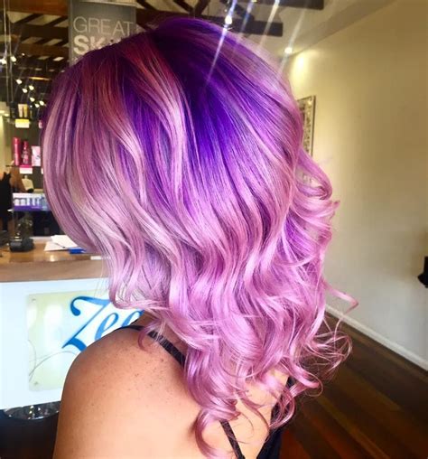 pink and purple hair ideas to try out inspired beauty in 2021 purple hair hair color