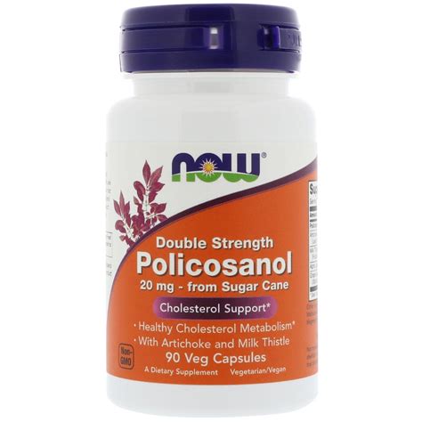 Now Foods Policosanol Plus Mg Veg Kapsl