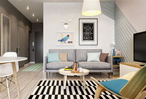 2 Simple Super Beautiful Studio Apartment Concepts For A Young Couple