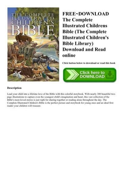 Freedownload The Complete Illustrated Childrens Bible The Complete
