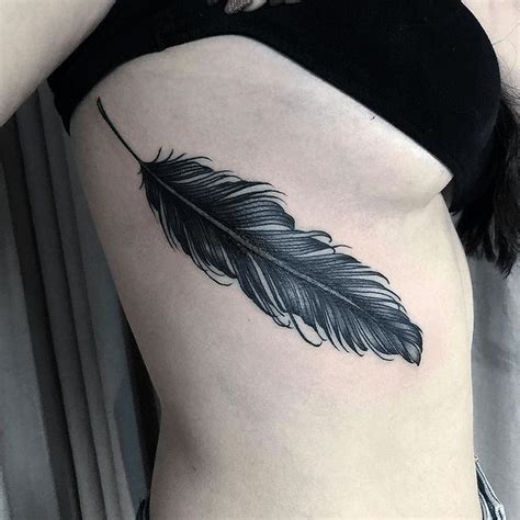 Feather Tattoo Ideas Guide On Meaning And History Tattoo Stylist Feather Tattoos Black