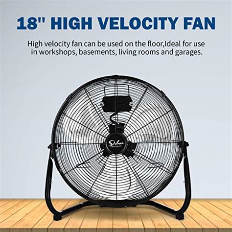 Simple Deluxe 18 Inch 3 Speed High Velocity Heavy Duty Metal Industrial