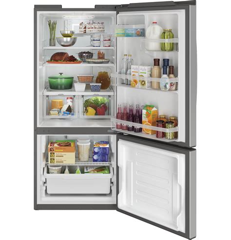 GE GBE21DYKFS GE ENERGY STAR 20 9 Cu Ft Bottom Freezer