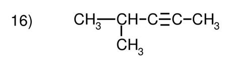 Ejercicio 16 Nombrar Química Formulación Orgánica Alquinos