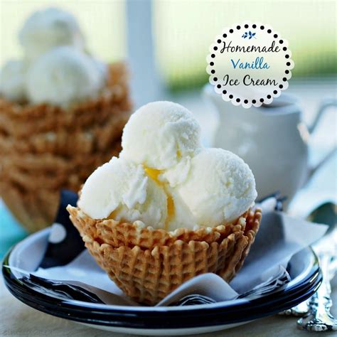 Homemade Vanilla Ice Cream Simply Sated