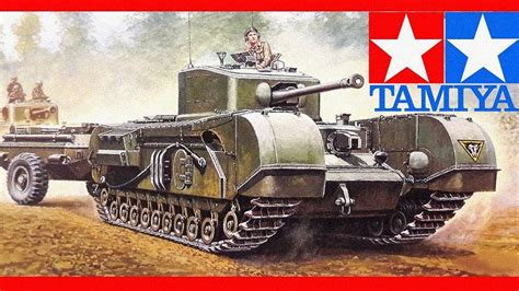 New Tamiya British Tank Churchill Mkviii Crocodile Video Preview