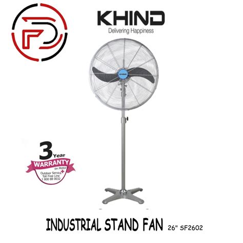 Khind Industrial Stand Fan 26 Sf2602 Kipas Berdiri Ready Stock