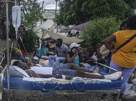 A Tropical Storm Is Drenching Earthquake Stricken Haiti Npr