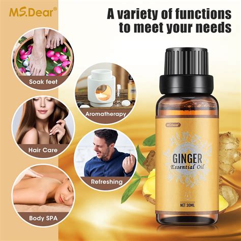 ginger essential oil belly drainage ginger oil ginger oil lymphatic drainage massage for