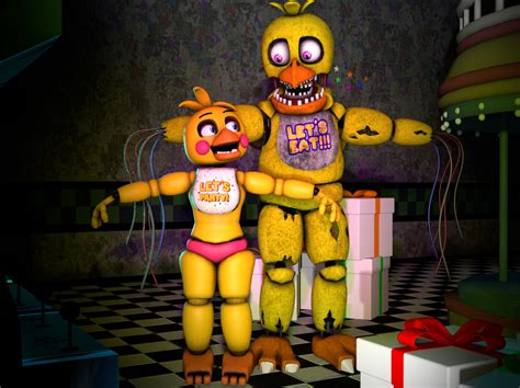 Toy Chica And Withered Chica Fnaf Anime Fnaf Bts Suga Fnaf Story