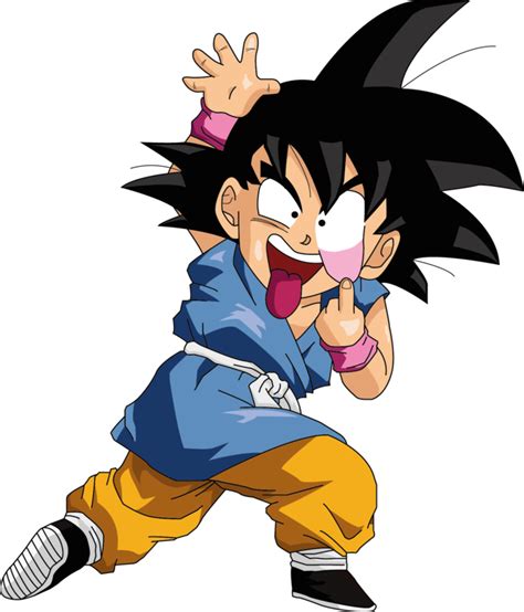 For goku in his super saiyan blue form, click here. Goku Niño GT