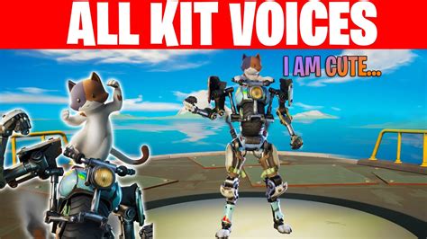 All Kitmeowscles Jr Voices In Fortnite Chapter 2 Season 3 Youtube