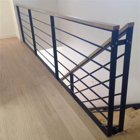 Custom modern stair railing design. Interior Railing Edmonton | South Side Ornamental