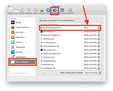 How To Allow Pop Up Windows In Safari For Mac