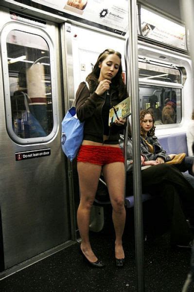 Subway Commuters Get Into The Spirit Of “no Pants Day” 64 Pics