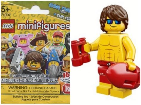 Lego 2015 71007 Collectable Minifigure Series 12 No 7 Lifeguard