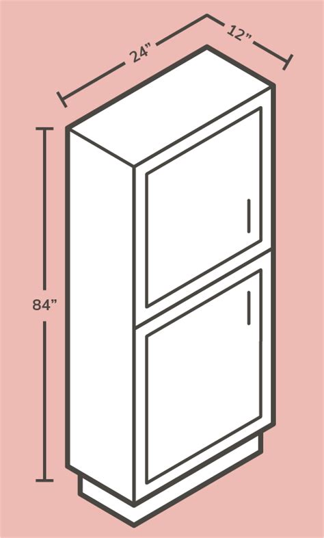 When choosing a size for base cabinets, remember the depth measurement is taken from the front outer front edge of the cabinet to the wall. Find the standard tall kitchen cabinet dimensions ...