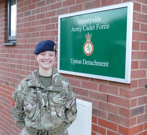 adult instructor first to receive new cadet commission in merseyside army cadets north west