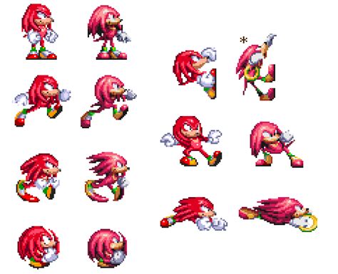 Sonic Mania Knuckles Sprite Hd Png Download Kindpng Images