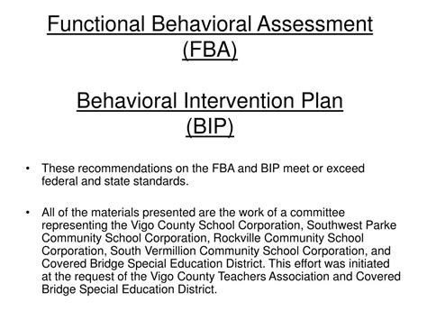 Ppt Functional Behavioral Assessment Fba Behavioral