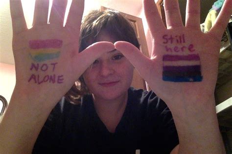 My Name Is Jackie P I Have The Pansexuality And Gender Fluid Pride Flags Drawn On My Hands I
