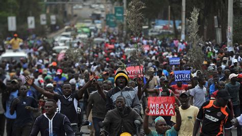 Tausende Menschen Demonstrieren In Kenia Für Wahlreform Politik