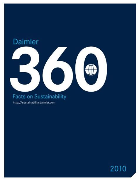 Daimler Sustainability Report 2010 Daimler Sustainability Report