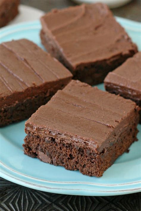 Frosted Fudge Brownies Glorious Treats