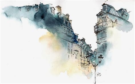 Simply Creative Architectural Watercolor Paintings By Sunga Park