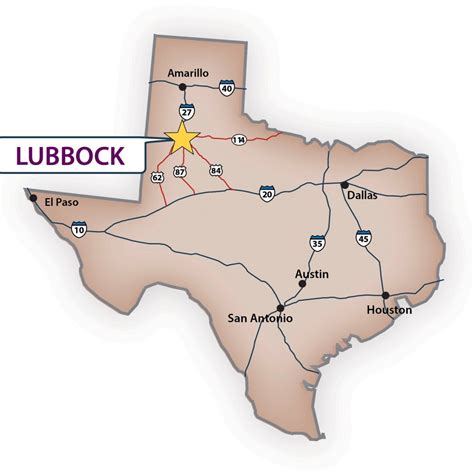Where Is Lubbock Texas On The Map Printable Maps