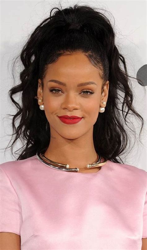 Pin By Jadzia Genece On Hair Rihanna Hairstyles Black Ponytail