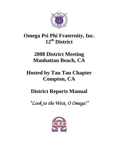 Pdf Omega Psi Phi Fraternity Inc 12th District Omega Psi Phi