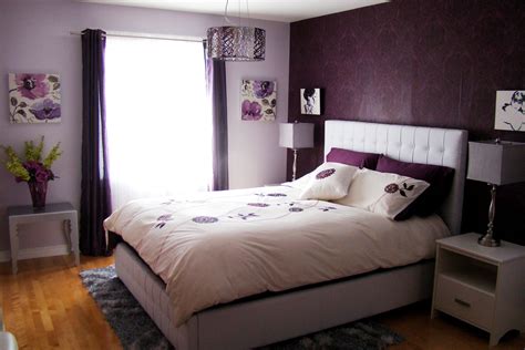 Purple Gray White Bedroom Simple And Elegant Teenage Girl Bedroom