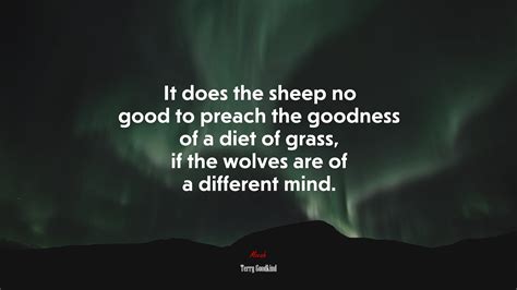 683766 It Does The Sheep No Good To Preach The Goodness Of A Diet Of
