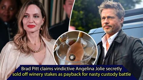 Brad Pitt Claims Vindictive Angelina Jolie Secretly Sold Off Winery Stakes As Payback For Nasty