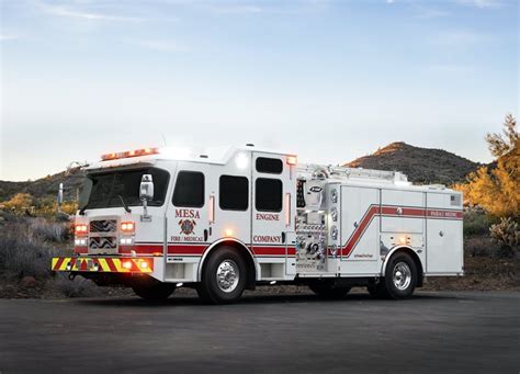 Mesa Arizona Fire Fighters Unveil E One All Electric Truck Energytech