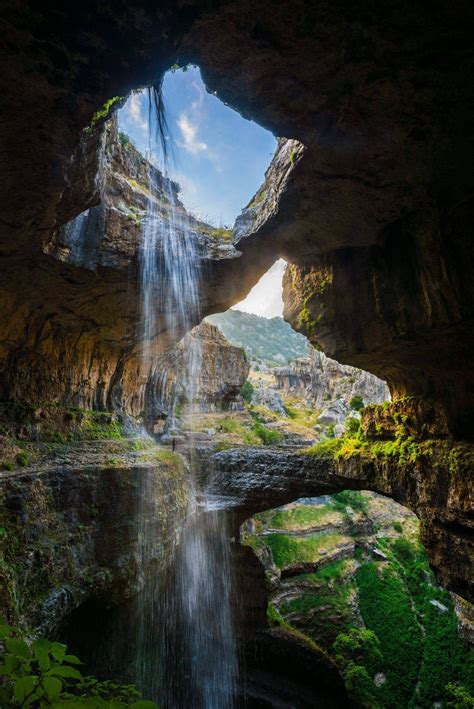 The Baatara Gorge Waterfall Lebanon Rpics