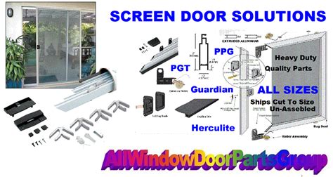 Sliding Patio Door Screen Kits 48 W X 96 H Guardian Ppg