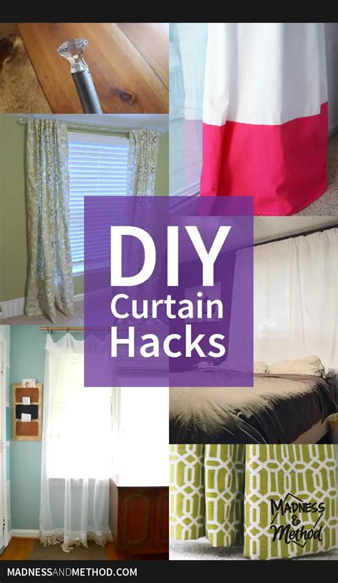 Diy Curtain Hacks Madness And Method
