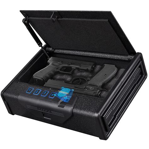 buy kaer biometric safes for pistols quick access biometric fingerprint safe with mute function