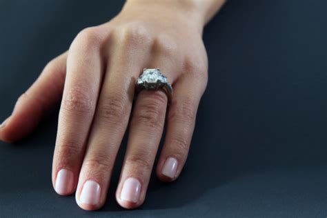 Womans Hand With Wedding Ring Stock Photo Download Image Now Istock