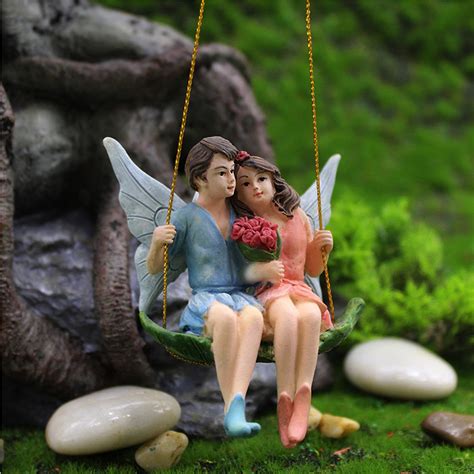 Romantic Couple Statue Couple Swinging Statue Art Garden Etsy