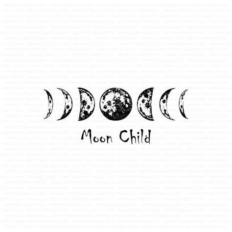 Moon Child Svg Moon Phase Svg Astrology Svg Moon Svg Etsy